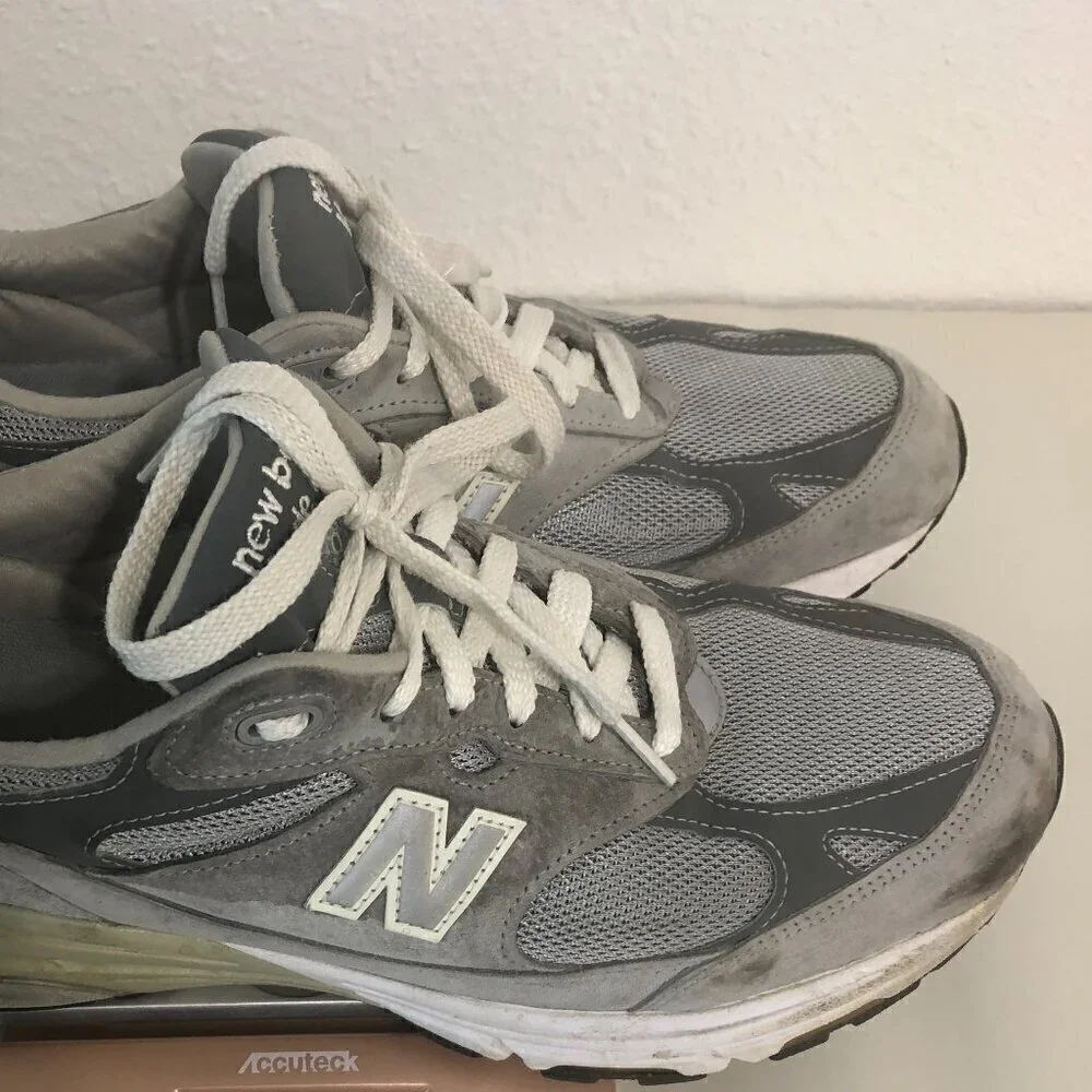 NEW BALANCE 993 Sneakers Men's Size 12 Gray Running Shoes Made In USA